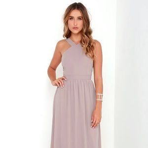 Lulu’s Air of Romance Maxi in Taupe